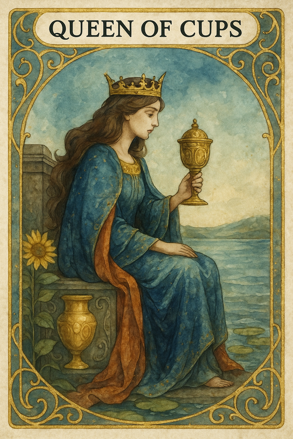 Queen of Cups Tarot Card